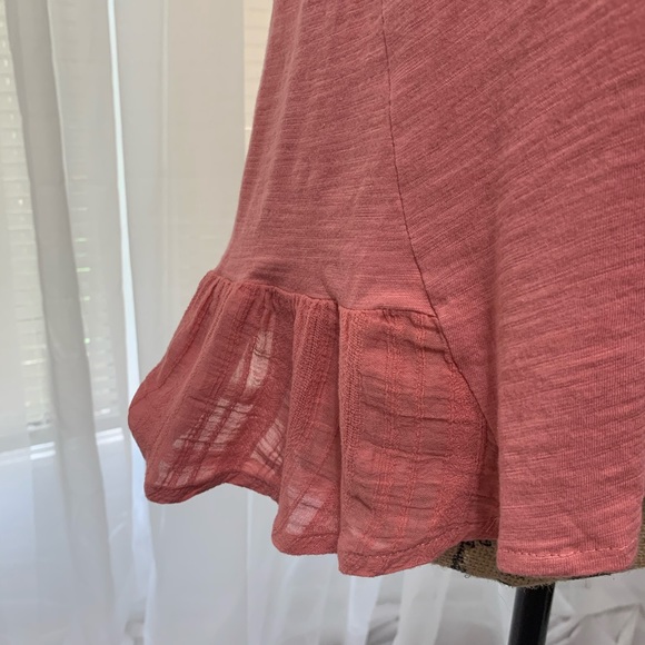 Cupio blush Textured Knit Ruffle Top - Picture 3 of 10